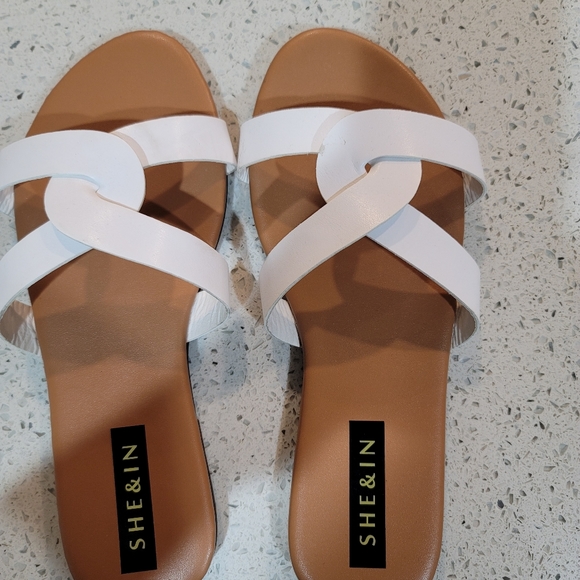SHEIN Shoes - White sandals